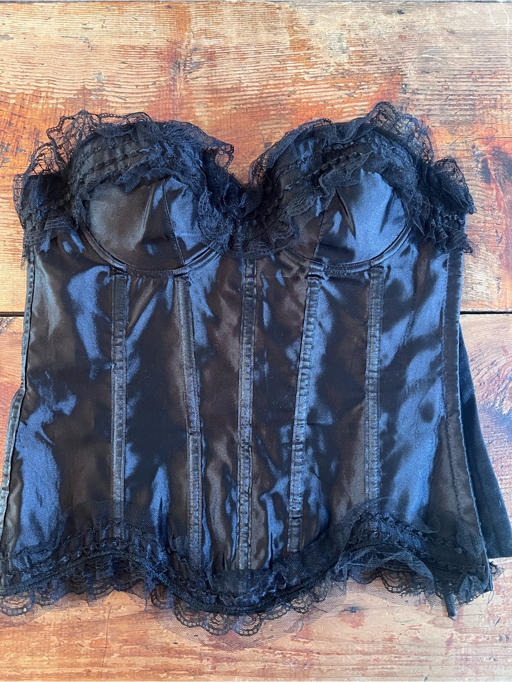Daisy Black Lace Corset Top